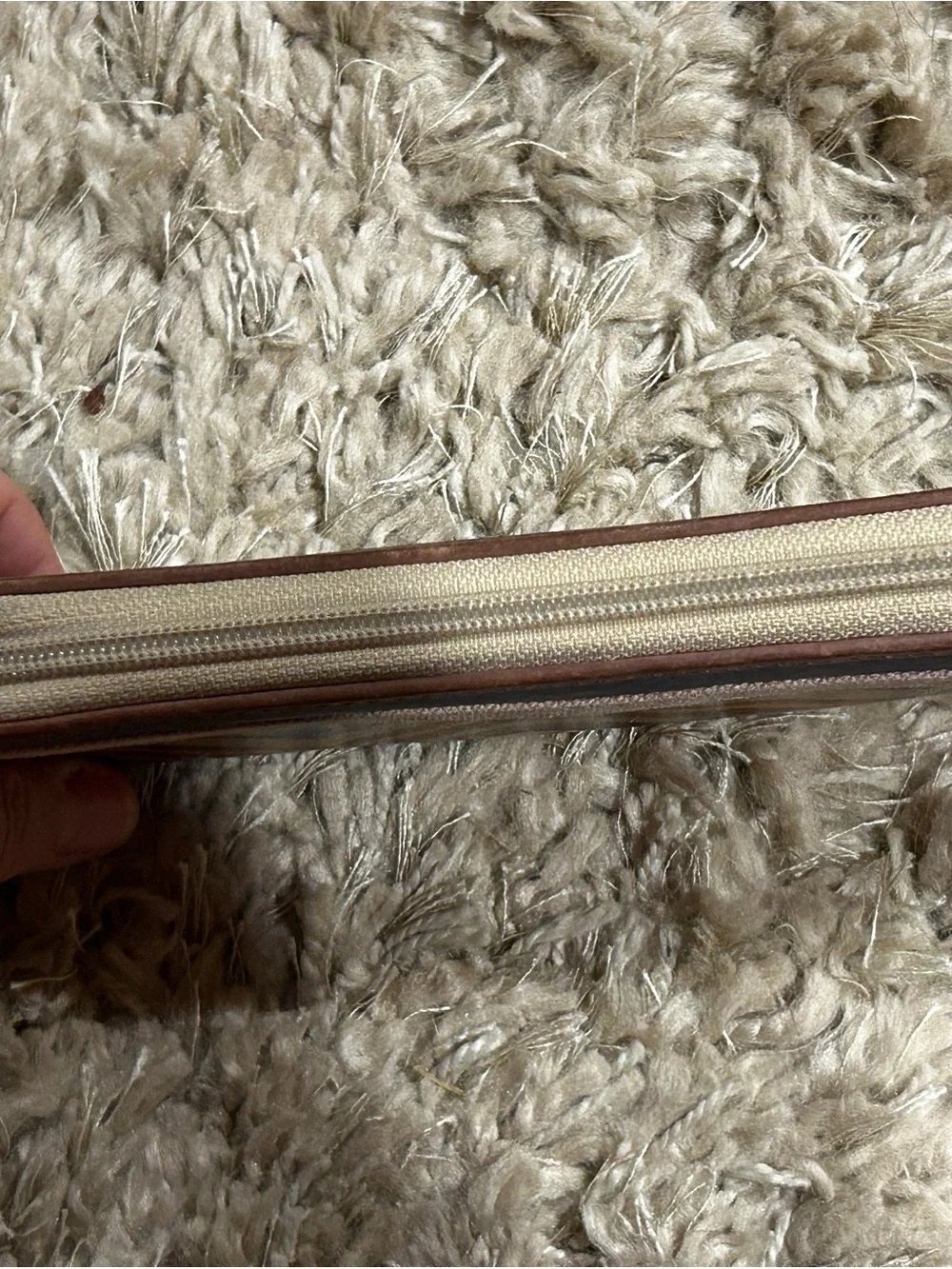 Vintage Fossil Multicolor Chevron Zip Wallet with Original Pull Charms